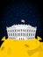 White house in moon. US President Residence in space. American N