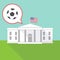 The White House with a soccer ball