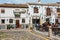 White houses in the Albaicin district in Granada, Spain