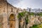 White houses hanging from cliffs in Ronda,Spain