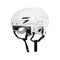 White ice hockey protective helmet isolated on white background