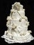 White iced wedding cake