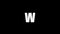 White icon of W letterappears on a black background.