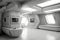 white interior of utopian futuristic moonbase, neural network generated art