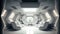 white interior of utopian futuristic moonbase, neural network generated art