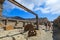 White Island, New Zealand. Tourists in the old sulfur factory