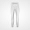 White jogging pants, joggers sportswear mockup