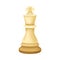 White King as Chess Piece or Chessman Vector Illustration