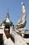 White King of Nagas stairs at Wat Pong Sanuk, Lampang Thailand