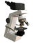 White lab microscope with fictional design isolated on white - highly detailed realistic 3d illustration of object, medicine