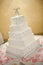 White Layered Wedding Cake