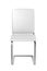 White leather dining chair