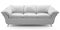 White leather sofa