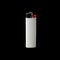 White lighter isolated on a black background