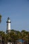 White Lighthouse Beyond Park