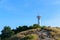 White lighthouse on a cliff at Lanta noi island, south of Thailand Krabi province