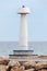 White lighthouse, Cyprus, Mediterranean