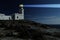 White lighthouse at the night