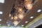 White lightning balls. modern art luxury chandelier made with balls with lamp inside every one, which conncet to