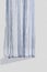 White lightweight fabric curtain fluttering realistic vector illustration mock up. Shower or window fabric on a curtain rod