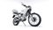 White lightweight touristic enduro motorcycle 3d illustration