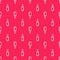 White line Adhesive roller for cleaning clothes icon isolated seamless pattern on red background. Getting rid of debris