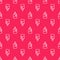 White line Fabric softener icon isolated seamless pattern on red background. Liquid laundry detergent, conditioner