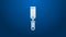 White line Rasp metal file icon isolated on blue background. Rasp for working with wood and metal. Tool for workbench