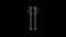 White line Ski poles icon isolated on black background. Extreme sport. Skiing equipment. Winter sports icon. 4K Video