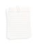 White lined paper(with clipping path)