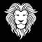 White lion head symbol