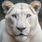 white lioness in zoo close up  Made With Generative AI illustration