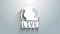 White Live report icon isolated on grey background. Live news, hot news. 4K Video motion graphic animation