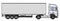 White long semitrailer