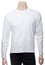 White longsleeve cotton tshirt on a mannequin isolated
