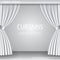 White Luxurious Elegant Opened Curtains Template