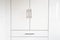 White luxury cupboard doors modern design, closet doors retro background texture abstract new interior