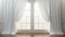 White luxury curtains for doors and windows home decorations for living room and modern style