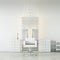 White luxury modern salon interior - 3D rendering