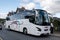 The white luxury VDL Futura HD2 FHD2-129.365 coach of the H and S Coach Hire company near the Carr Bridge