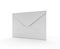 White Mail Envelope on the White Background