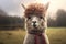 White mammal cute head animal portrait alpaca llama face nature fur