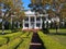 White Mansion with Trees