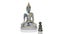 White Marble Antique Tibetan Buddha Sculpture Ornament Nature Stone Carving Jade Statue Sculpture Religion sculpture Bodhisattva.