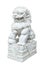 White marble Chinese Imperial Lion, Guardian Lion, Chinese style