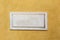 White marble classic blank nameplate with empty space for text