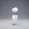 White marble semicolon symbol on concrete background