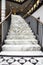 White marble stair in luxury interior