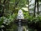 a White marble statue of the Hindu God Vinayakar