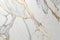White marble stone texture with gold and gray veins, generative AI